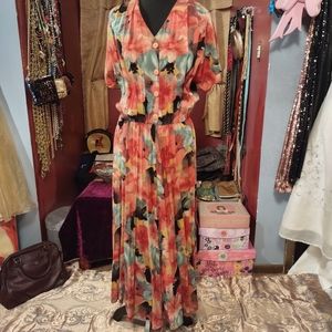 Go To Pieces Floral Maxi Dress‎ M
